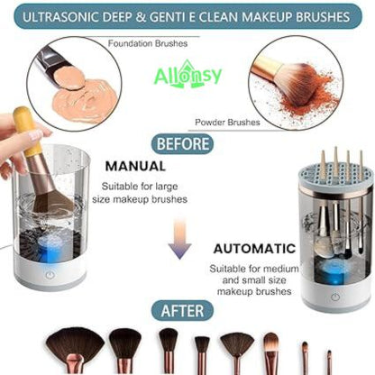 Electric Makeup Brush Cleaner & Dryer – All-in-One Cleaning Tool
