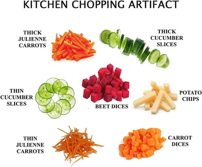 Multifunctional Vegetable Cutter – Mandoline Slicer with Stainless Steel Blades