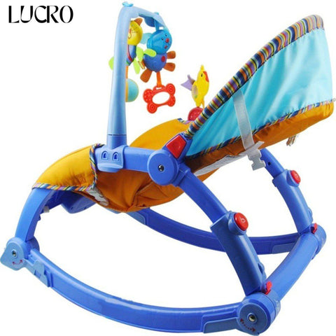Portable Baby Rocker & Bouncer with Music, Vibration & Toys for Newborns