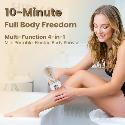 4-in-1 Cordless Epilator & Shaver – Rechargeable Hair Remover
