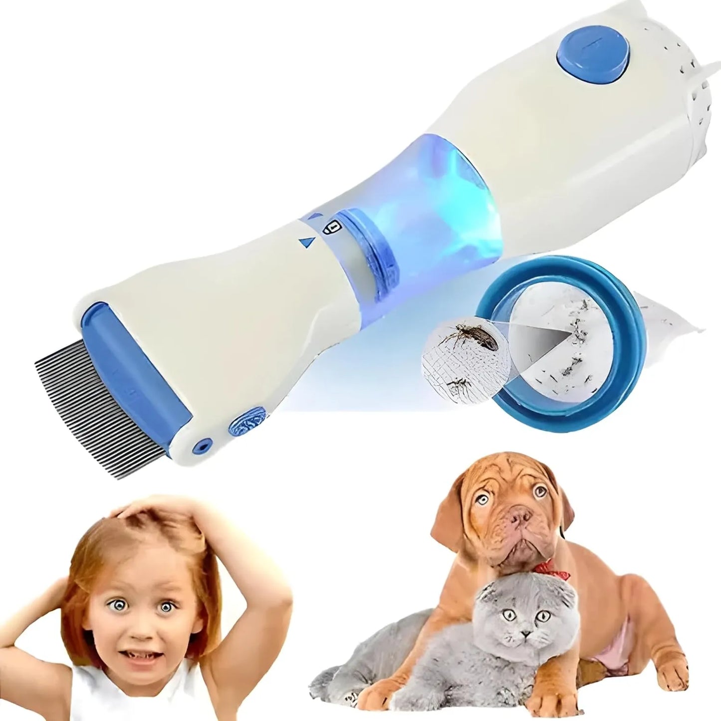 Allonsy V-Comb Electric Lice Removal Machine – 4 Filters