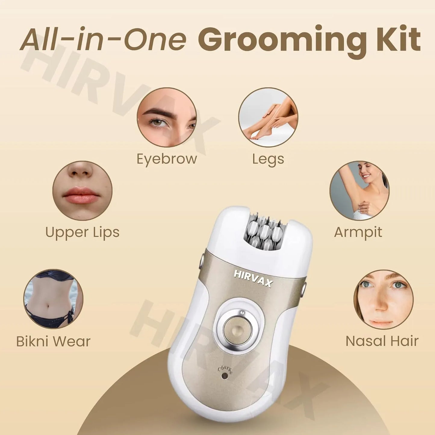 4-in-1 Cordless Epilator & Shaver – Rechargeable Hair Remover