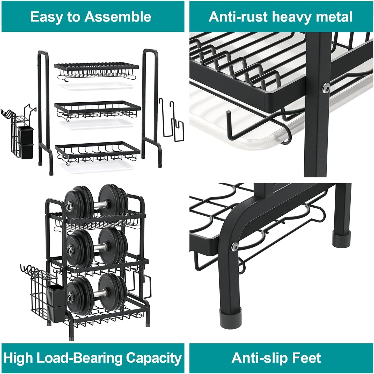 Heavy Duty Kitchen Dish Storage Rack