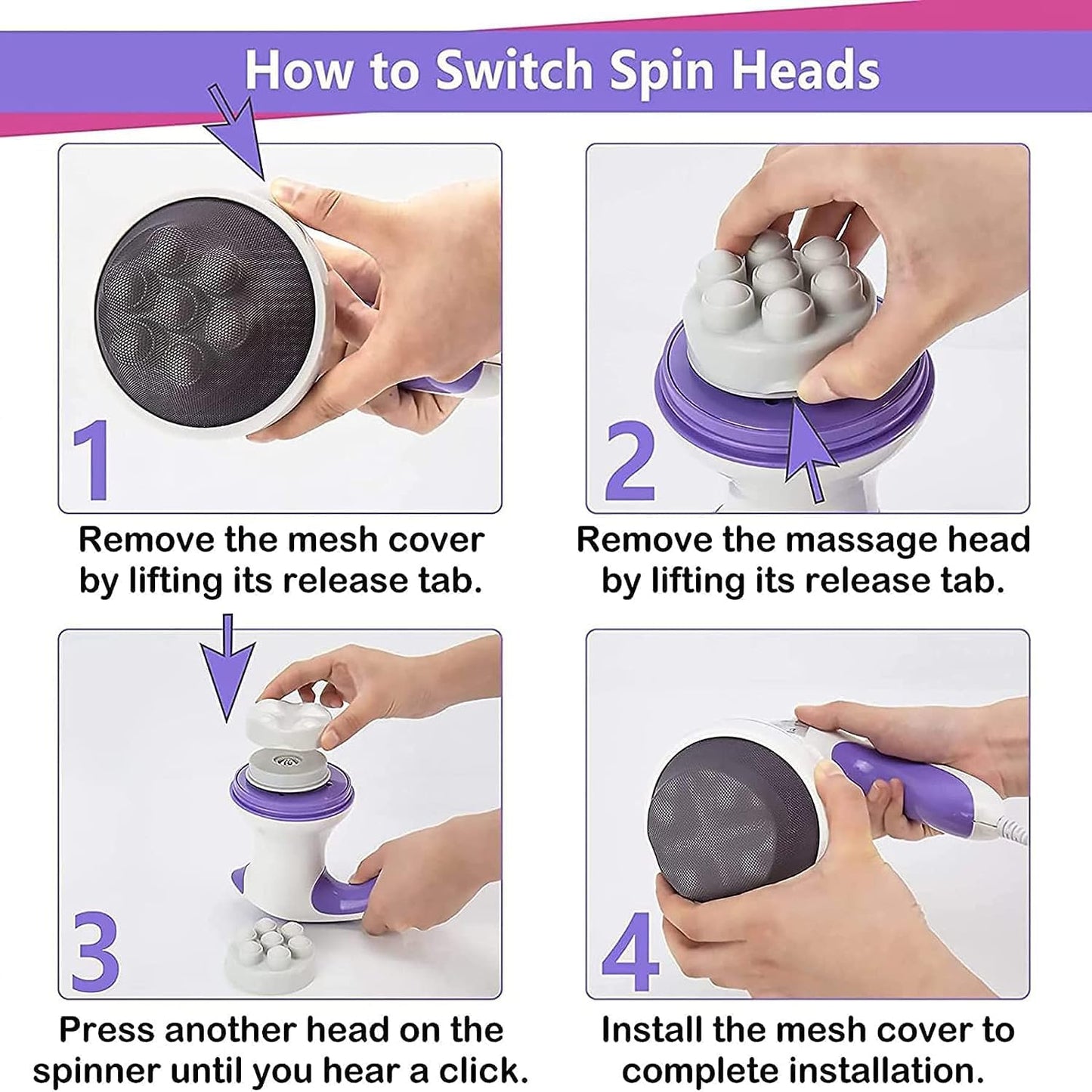 Handheld Electric Body Massager – Pain Relief & Muscle Relaxation