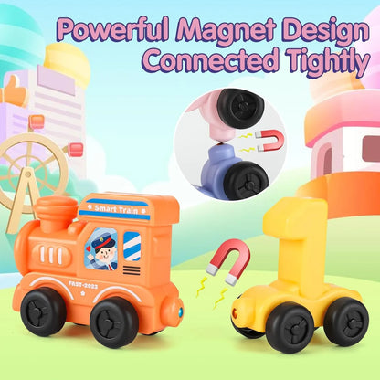 Train numbers for children play and learn