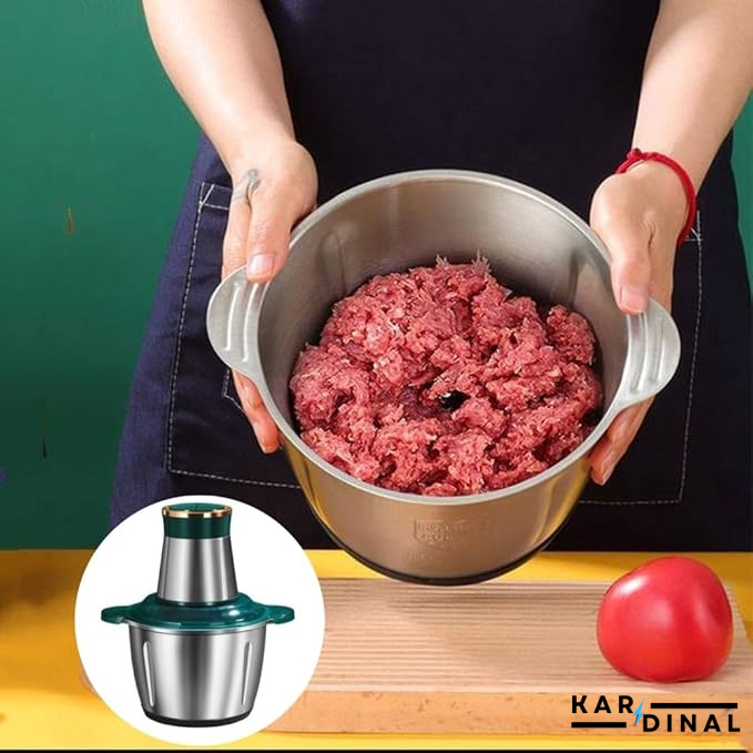 Electric Meat Grinder & Food Chopper – Stainless Steel Blades, 5L/3L