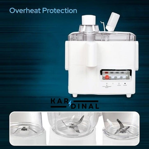 4-in-1 Electric Juicer Blender & Food Processor – Chopper, Grinder, Mixer Machine