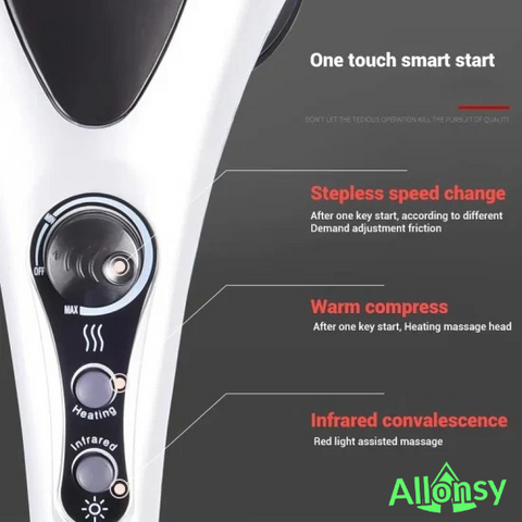 Blueidea Double Head Massager – Deep Tissue & Infrared Full-Body Relief