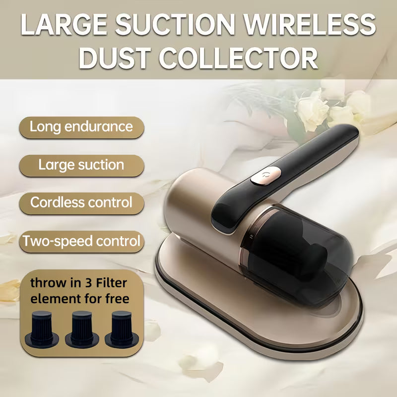 Mattress Vacuum Cleaner Efficient Dust Removal with Technology Lightweight and Cordless Handheld for Home