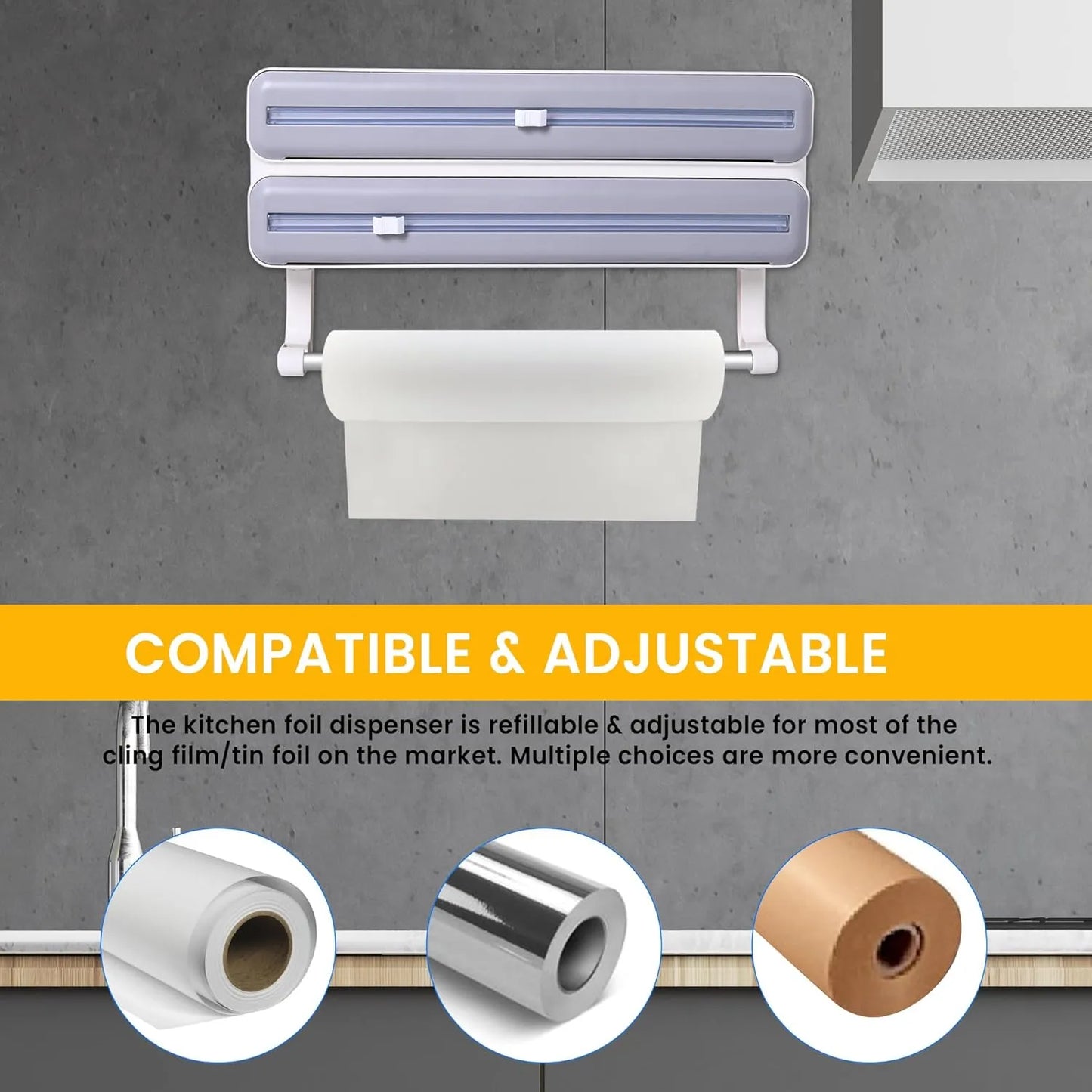 4-in-1 Wall-Mount Sauce Bottle Storage Holder