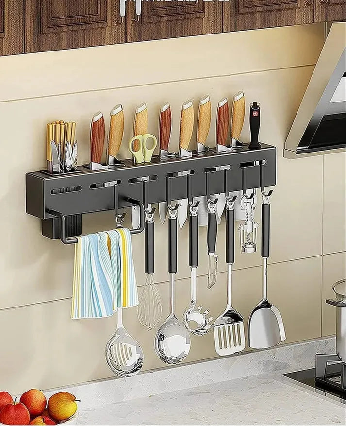 STAINLESS STEEL WALL MOUNT KNIFE HOLDER (MULTI-PURPOSE)