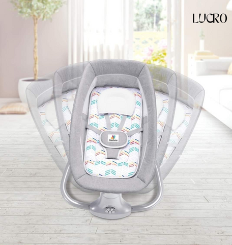Mastela 3-in-1 Baby Swing Bassinet with Remote & Mosquito Net