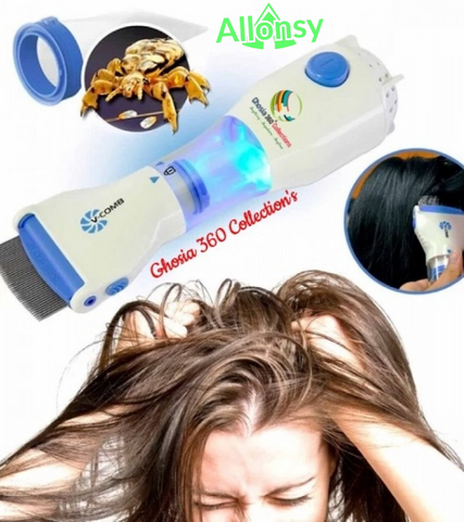 Allonsy V-Comb Electric Lice Removal Machine – 4 Filters