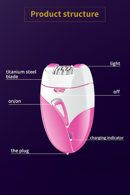 Electric Hair Removal Shaver for Long-Lasting Smoothness