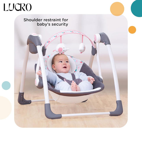 Mastela Deluxe 5-Speed Baby Swing for new baby born to 10 months kids