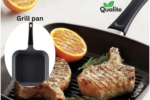 28cm Non-Stick Grill Pan – Durable Square Fry Pan with Handle