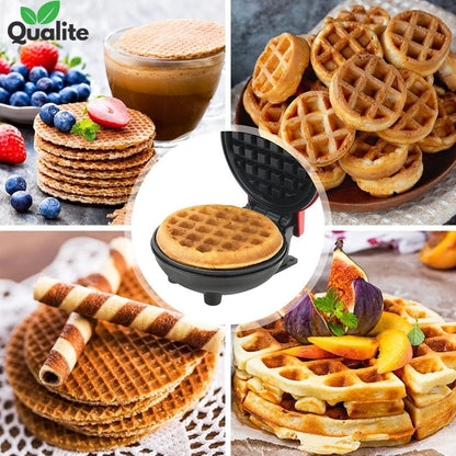 Mini Electric Waffle Maker – Non-Stick, Portable for Waffles