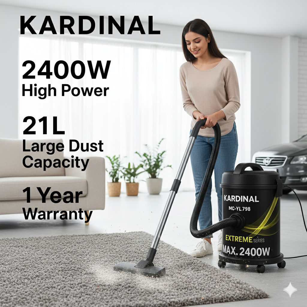 KARDINAL Commercial Vacuum Cleaner | 21-Litre