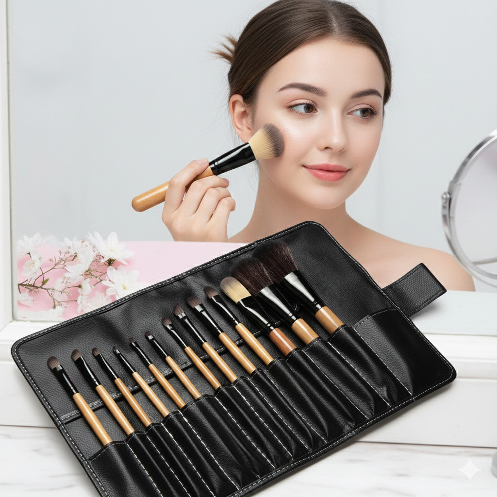 24  PCS Makeup Brush Set Soft Beauty Cosmetic Brushes Tools