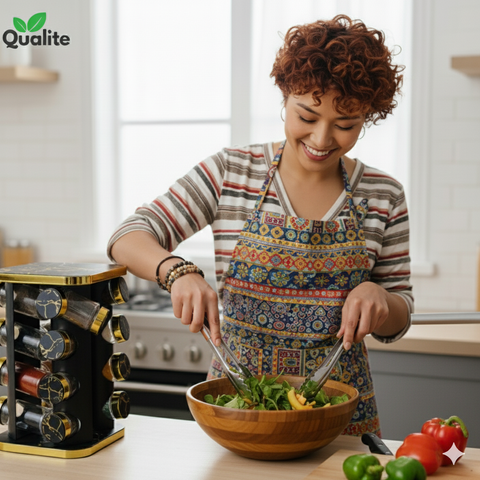 16 Pcs 360° Rotating Spice Rack Carousel