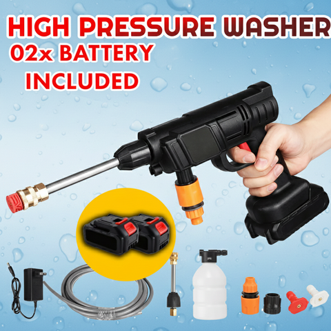 Cordless High Pressure Water Cleaner Washer Spray ( 02 Battery Included )