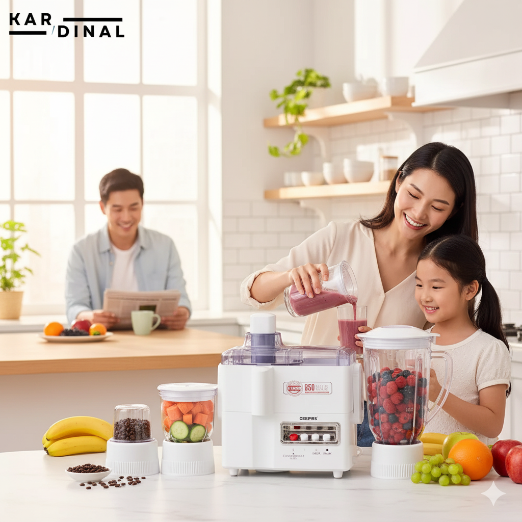 4in1 Electric Juicer Blender Grinder & Chopper