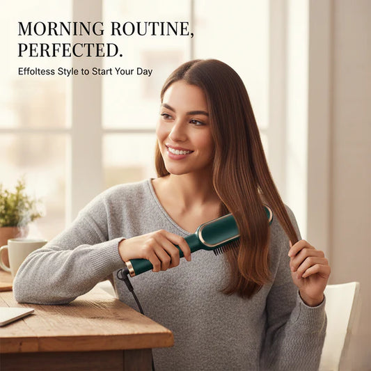 Professional Electric Hair Straightener Brush Heated Comb