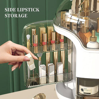 Luxury Desktop Cosmetic Organizer, Dustproof and Waterproof Makeup Vanity Organizer