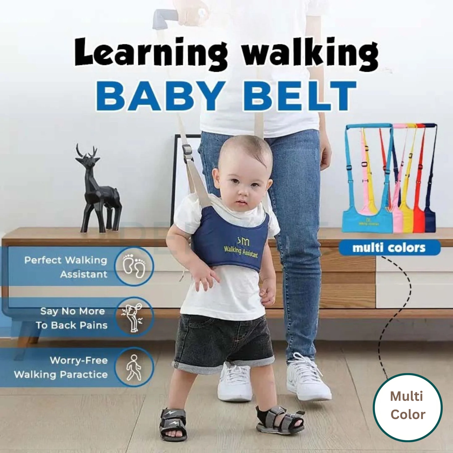 Learning walking baby belt