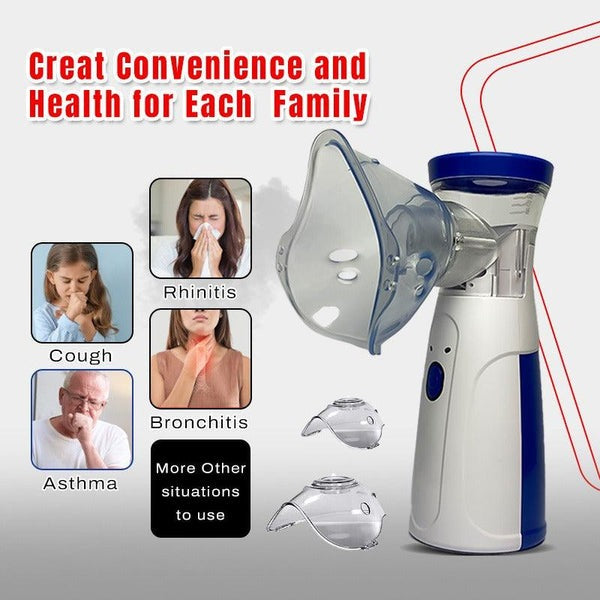 Portable Electric Nebulizer – Handheld Mesh Machine for Kids & Adults