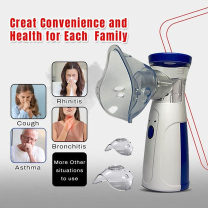 Portable Electric Nebulizer – Handheld Mesh Machine for Kids & Adults