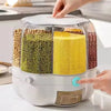 Kitchen Food Rotating Rice Dispenser Grain Storage Container