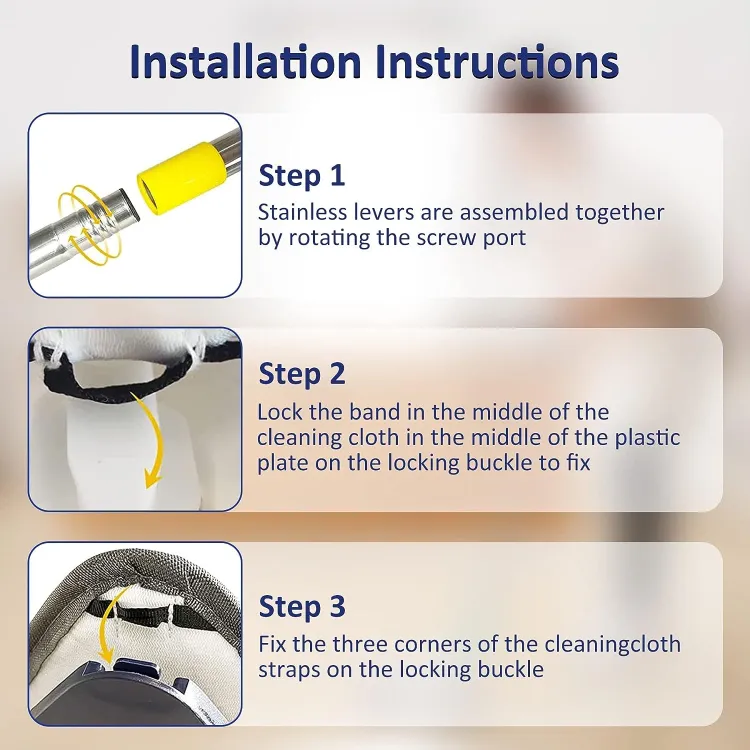 Triangle Shape Extendable Microfiber Mop