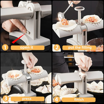 Dual Dumpling Maker - Easy, Safe, and Versatile Kitchen Tool