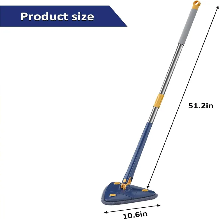 Triangle Shape Extendable Microfiber Mop