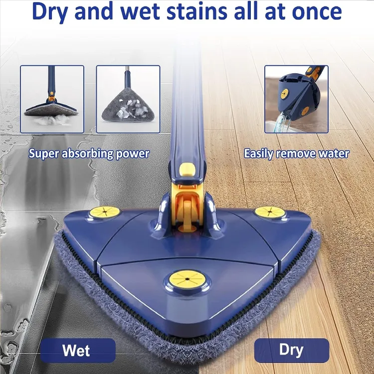 Triangle Shape Extendable Microfiber Mop
