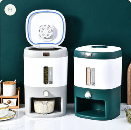 10kg Rice & Grain Dispenser – Press Button with Scale