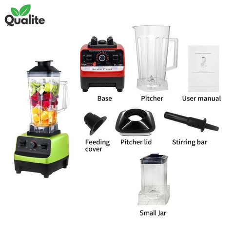 2-in-1 Juicer & Chopper – High-Power Blender & Grinder