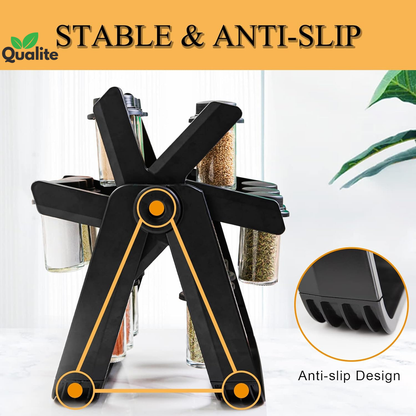 18 pcs 360° Rotating Spice Rack
