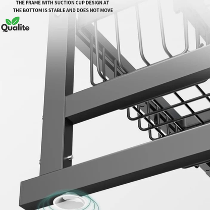 Metal kitchen sink rack large size Dish Rack / Dish Rack With Cabnite / Dish Rack With Double Cabnite