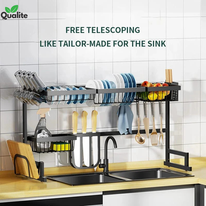 Metal kitchen sink rack large size Dish Rack / Dish Rack With Cabnite / Dish Rack With Double Cabnite