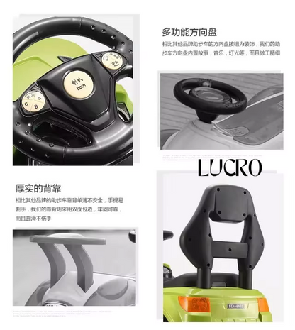 Baby Ride On Car for Kids | Push Car for Kids with Music and Light