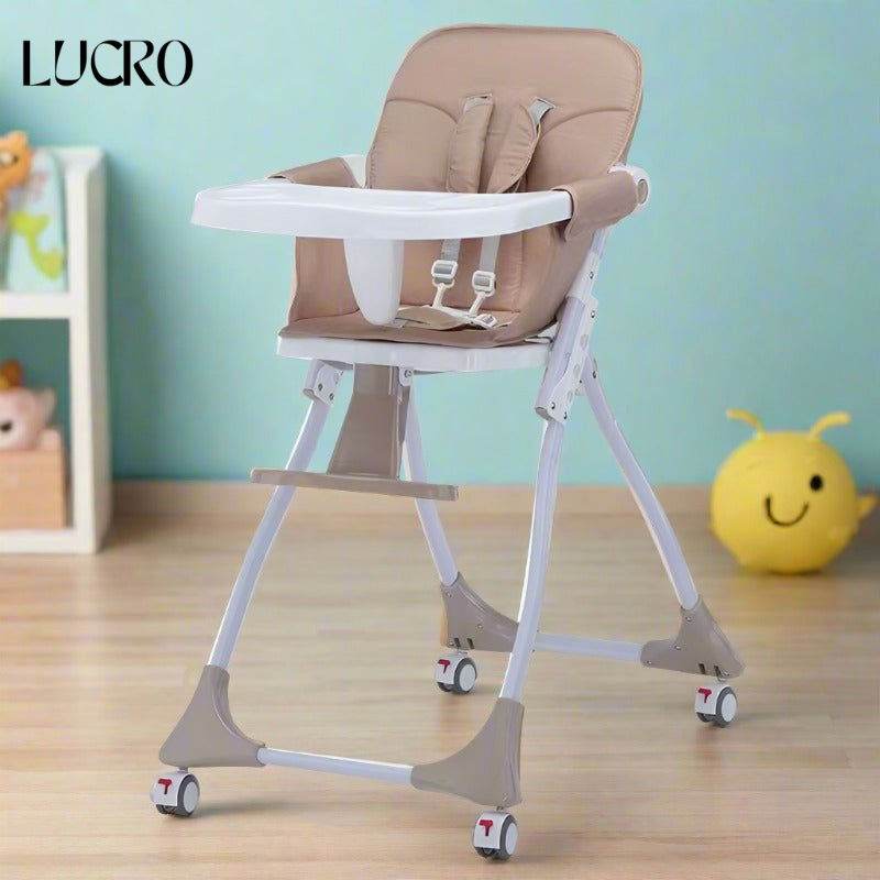 Baby High Chair – Foldable Adjustable Dining Chair with Tray