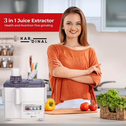 3-in-1 Glass Juicer, Blender & Grinder – Kitchen Food Processor