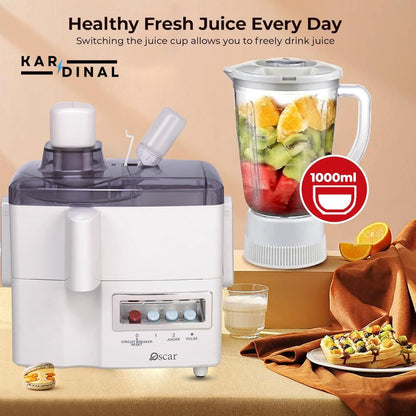 3-in-1 Glass Juicer, Blender & Grinder – Kitchen Food Processor