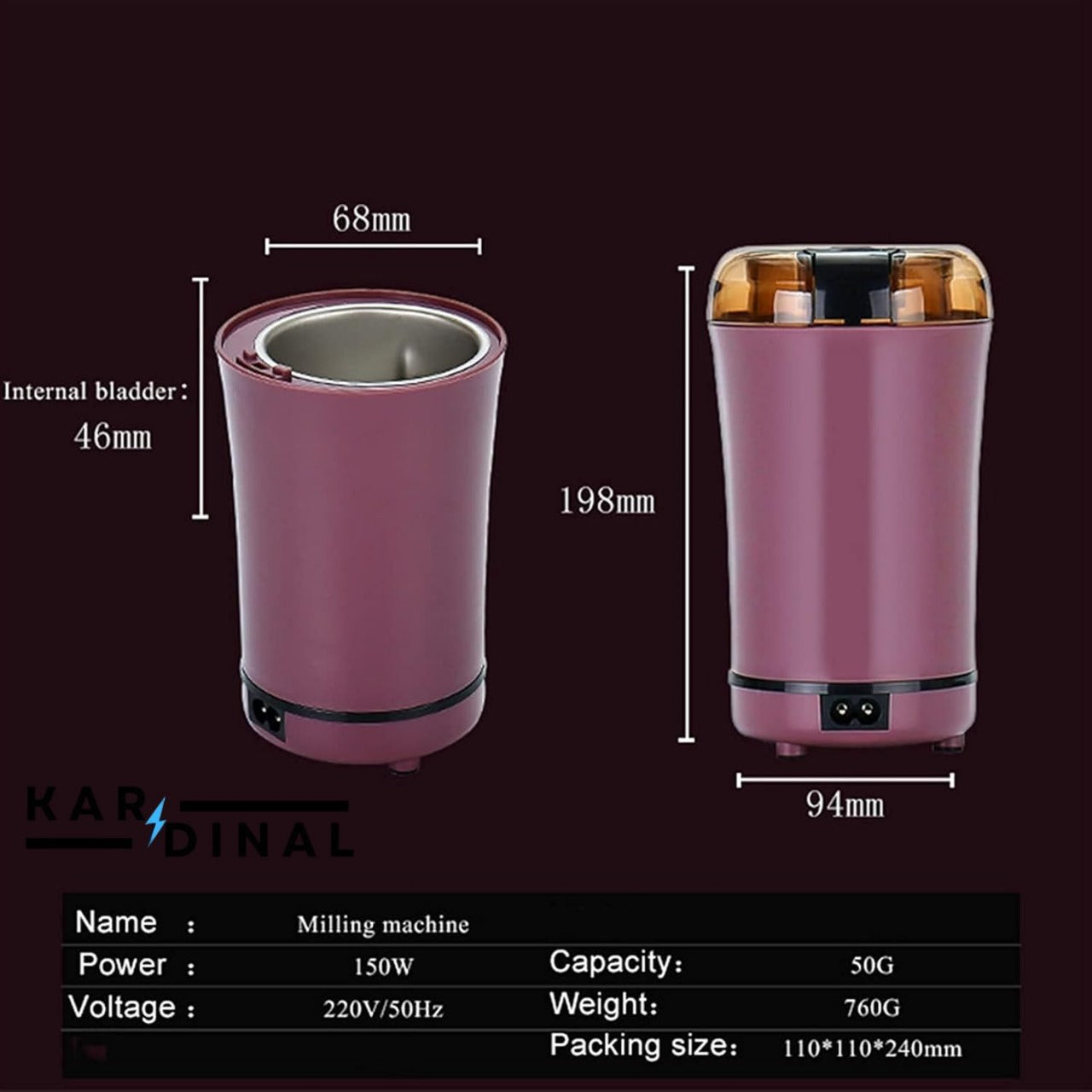 Electric Spice & Coffee Grinder Machine