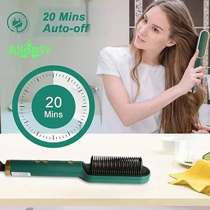 Professional Electric Hair Straightener Brush Heated Comb