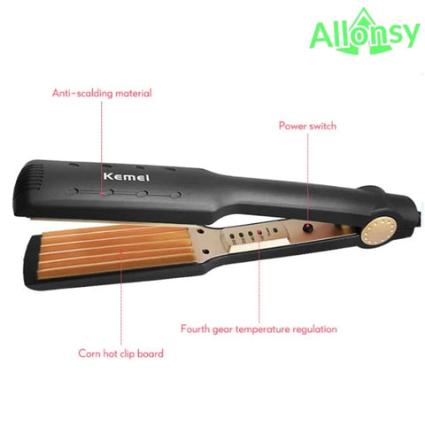 Professional Hair Crimper – Tourmaline Ceramic Plates