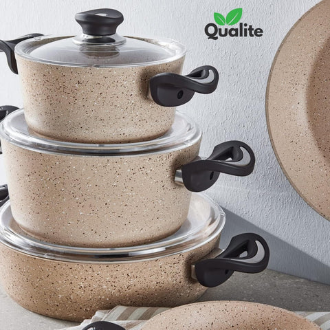 19-Piece Non-Stick Cookware Set – Premium Marble Coated Kitchen Essentials