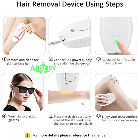 IPL Hair Removal Device for Body & Face